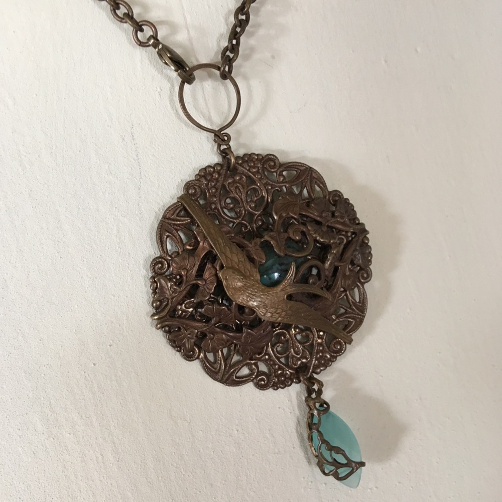 1ofmykind Feathered Friend Necklace